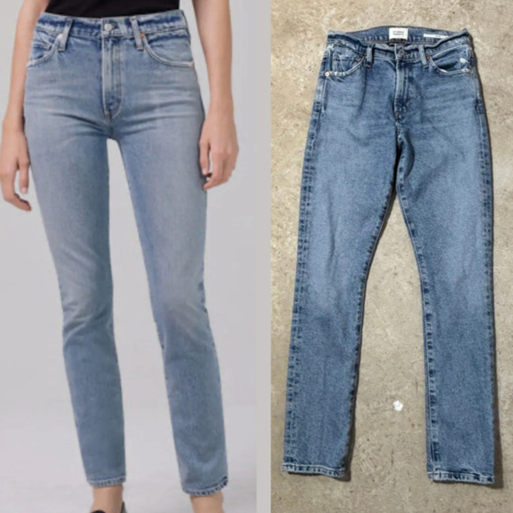 Citizens of Humanity Skyla Jeans Women’s Size 25 Blue Mid Rise Slim Fit Zip Fly